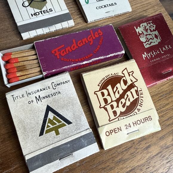 Vintage Minnesota Matchbook Lot Most Unused Leamington Hotel Restaurants Casino - Picture 8 of 10